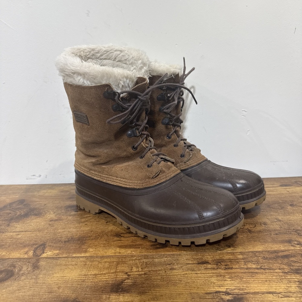 Vtg. Sorel Kaufman Crusader Suede, Steel Shank Snow Boots. Men's 11 Made in USA